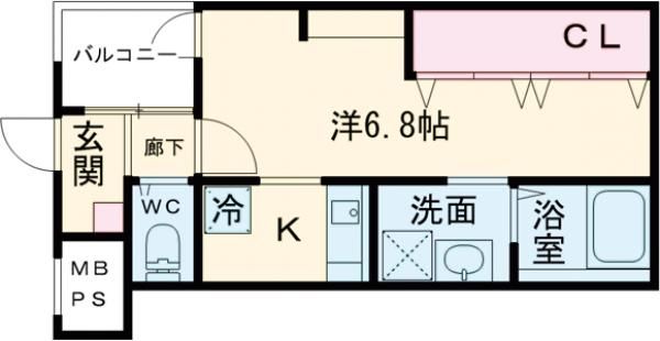 南海本線 堺駅 徒歩20分 4階建 築3年の間取り写真