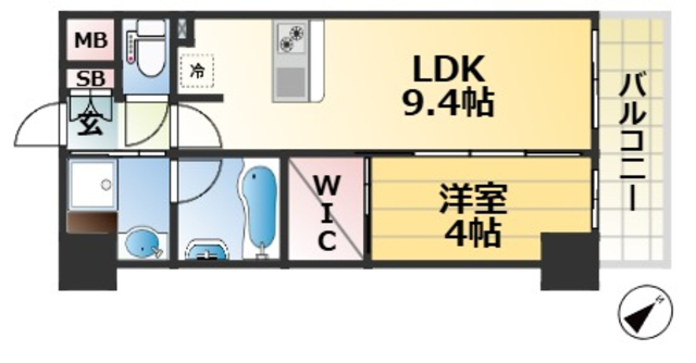 S-RESIDENCE神戸みなと元町aloの間取り写真