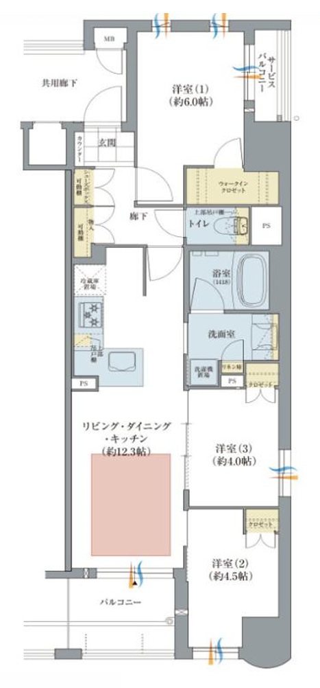 ラシュレ京都西大路の間取り写真
