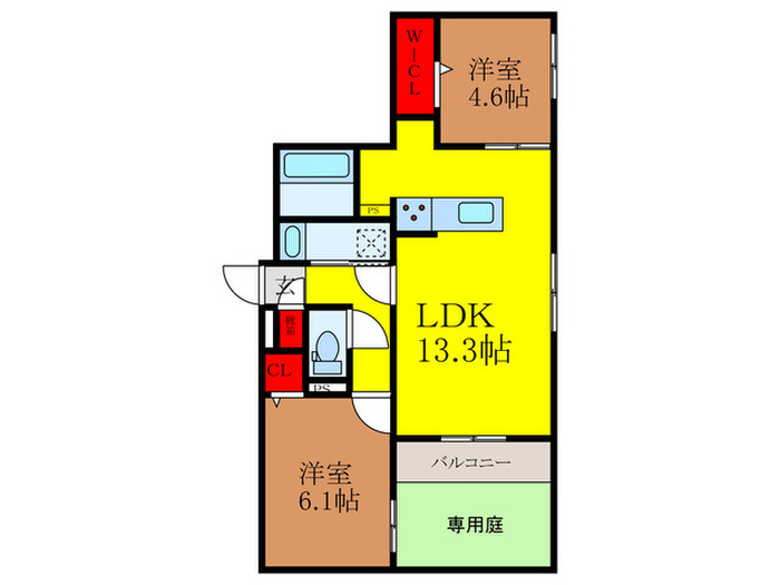 D-residence東五百住町の間取り写真