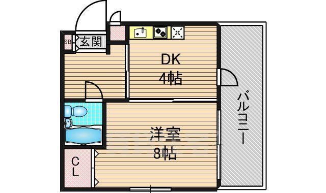 シティコート東扇町の間取り写真