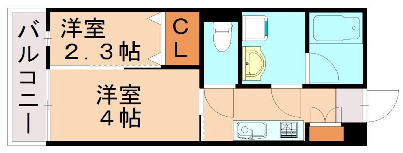 ＪＲ鹿児島本線 赤間駅 徒歩24分 3階建 築21年の間取り写真