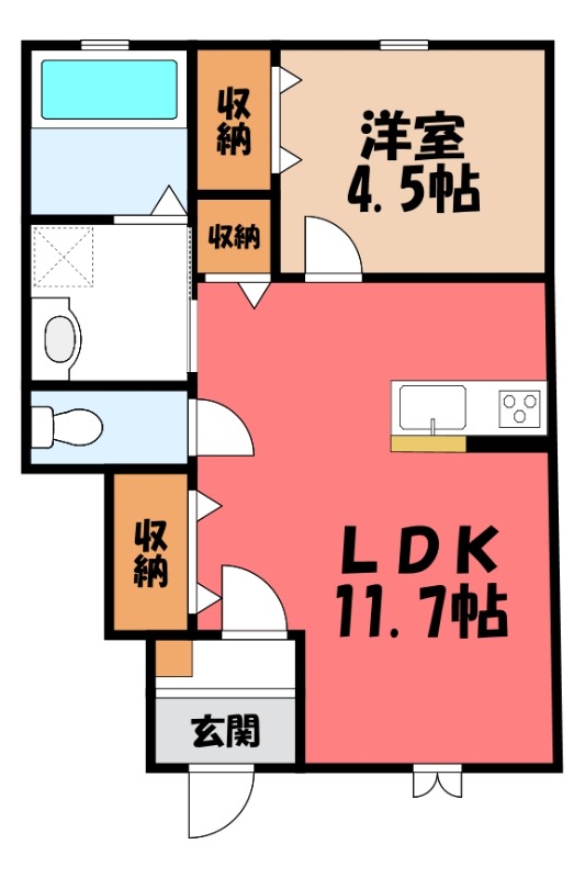 Diamond squareの間取り写真