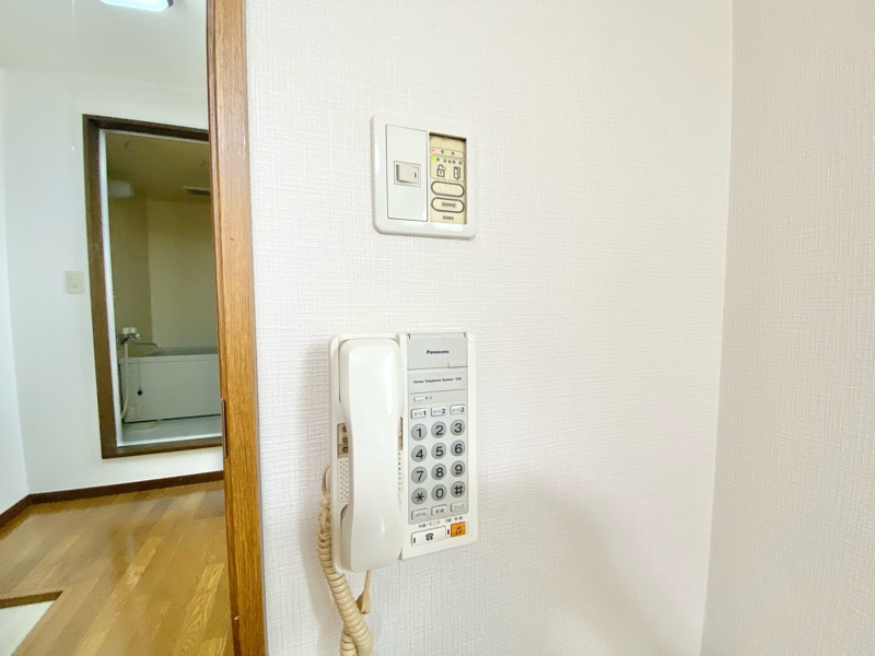 セキュリティ　インターホンがあるので来客時も安心です。