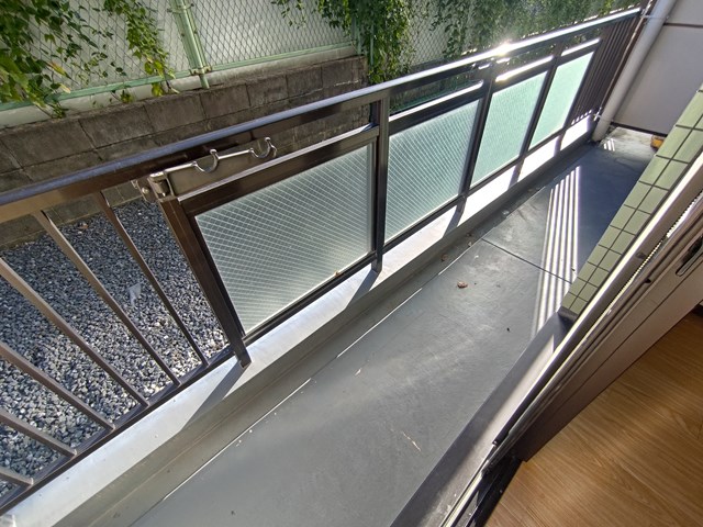 バルコニー　南向きです。