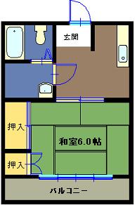 沼津市今沢のマンションの間取り