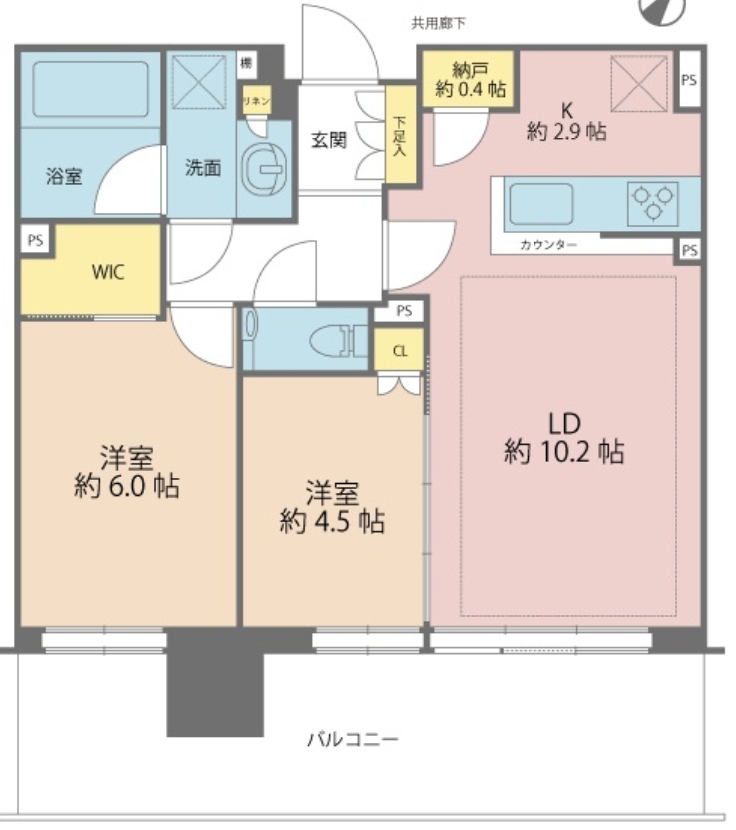 シティタワーズ東京ベイ セントラルタワーの間取り