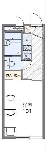 レオパレスペイサージュの間取り