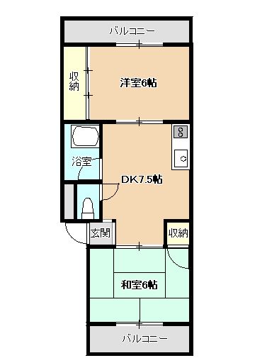 南観音プラウズの間取り