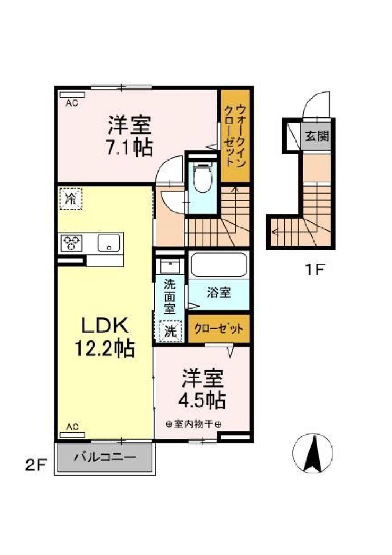 ガ－デンヒルズＢの間取り