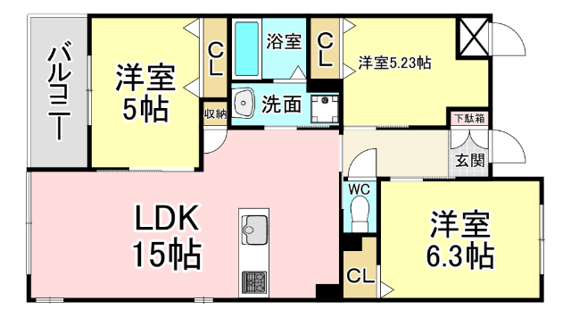 ＣＩＴＲＵＳ　ＴＲＥＥの間取り