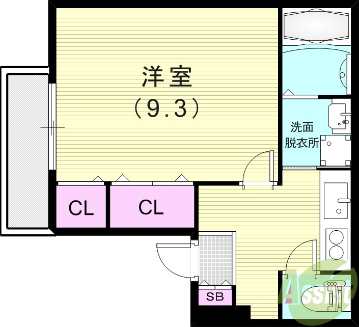 【フジパレス大物公園III番館の間取り】