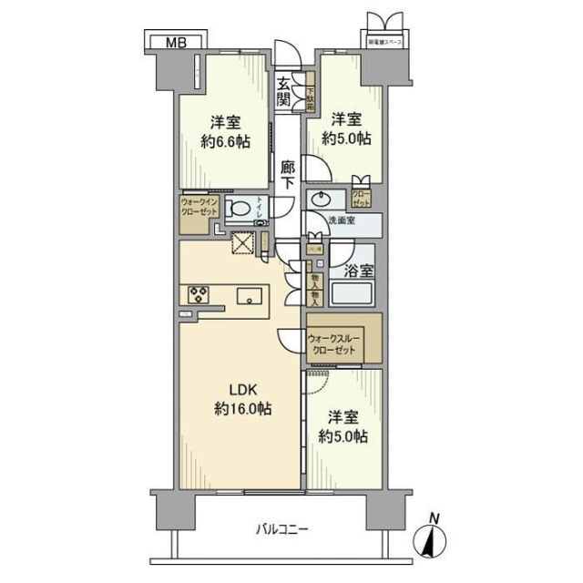 クラッシィハウス亀有の間取り