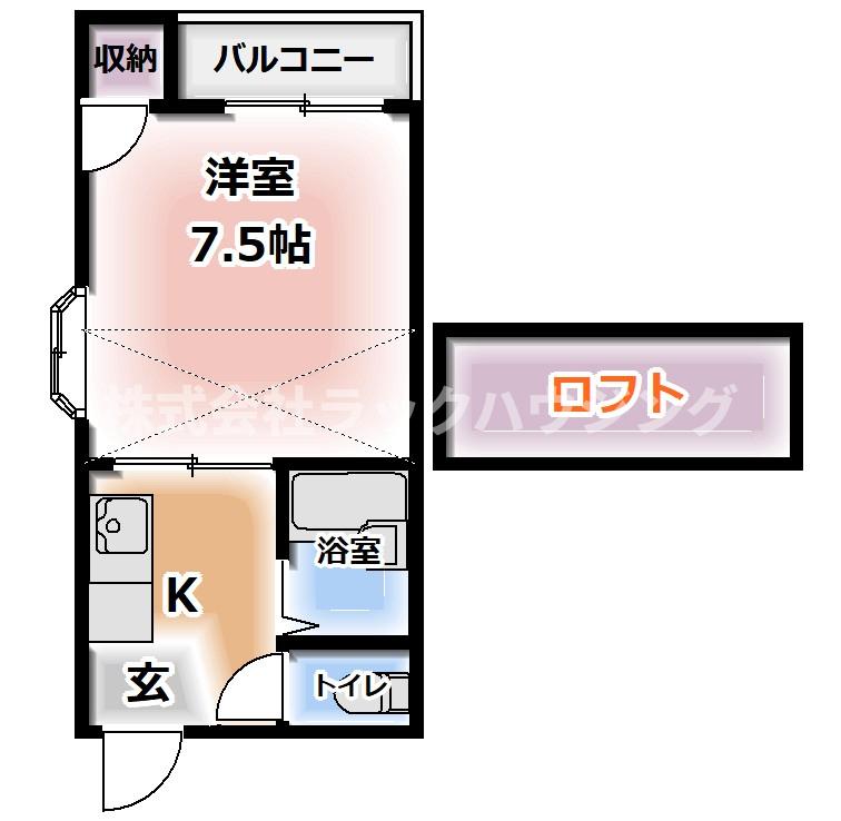 門真市島頭のマンションの間取り