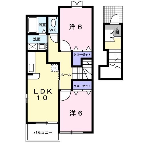 ラルジュ・ジャルダン利平治の間取り