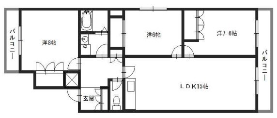 姫路市下寺町のマンションの間取り