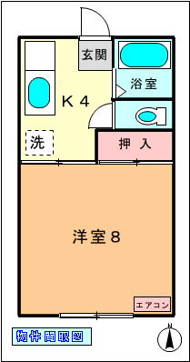 ベルドミール　花みず木の間取り