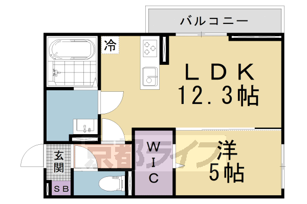 メゾンクレール瀬田北の間取り