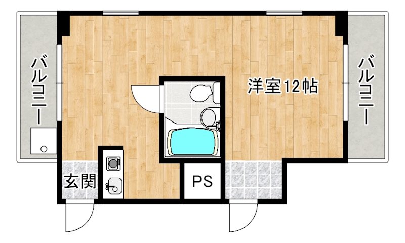 ハイツ憩空間の間取り