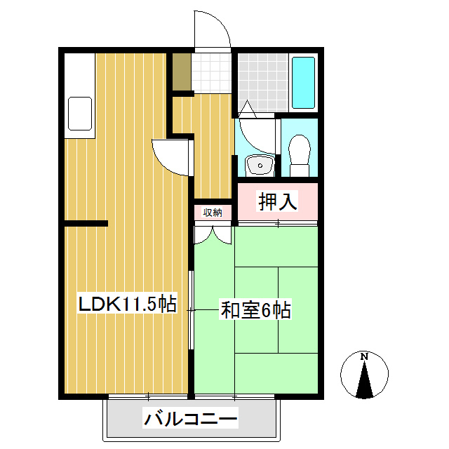 サンビレッジＨＩＲＡＢＡＹＡＳＨＩの間取り