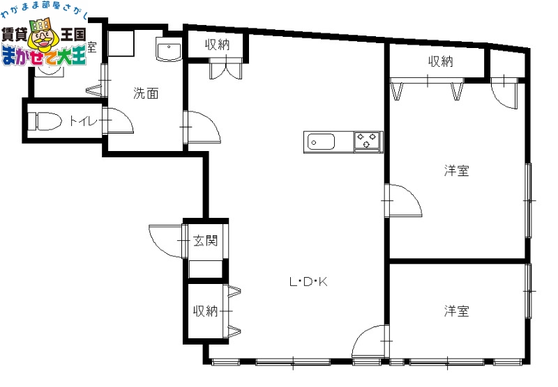 BコーポIIの間取り