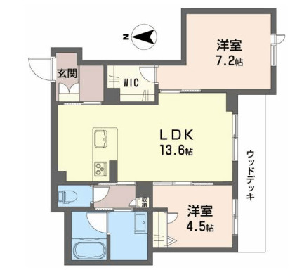 グランドパレス掛尾の間取り