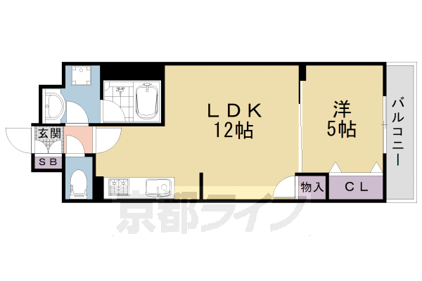 【ベラジオ雅び京都三条通の間取り】