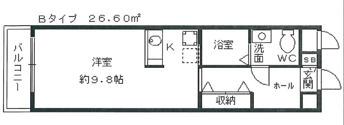 珠光ビル四条大宮IIの間取り