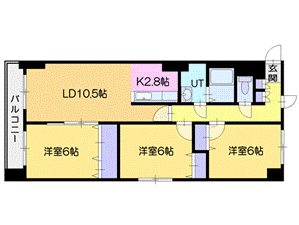 リアライズ新札幌の間取り