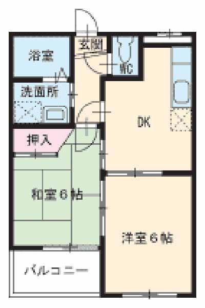 グレース喜泉の間取り