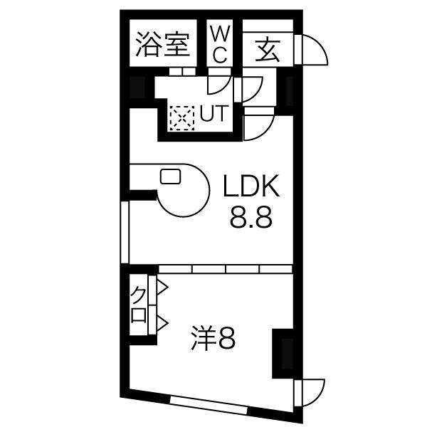 リヴィテージ中島公園の間取り