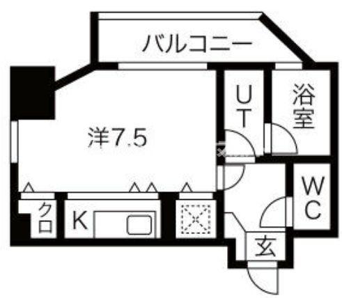 アクティコートクリスタル京橋の間取り