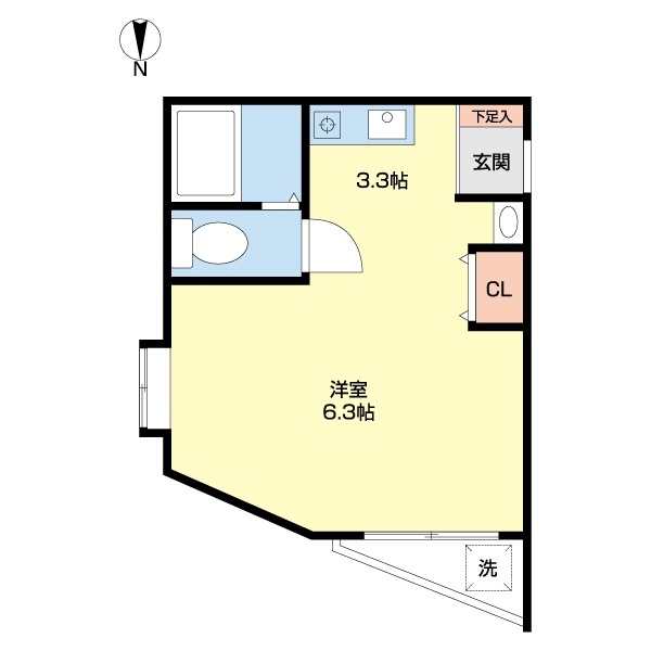 ６１４ＢＲＯＳマンションの間取り