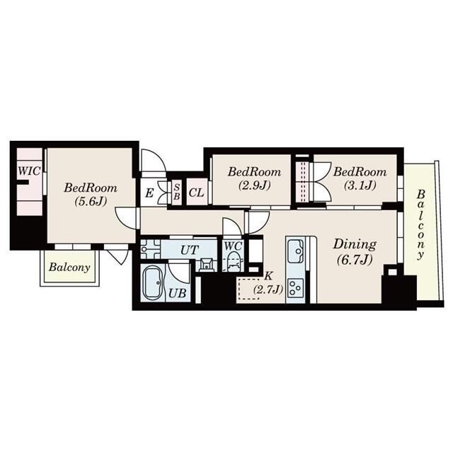 S－RESIDENCE日本橋馬喰町Aere（エスレシデンス日本橋馬喰町の間取り