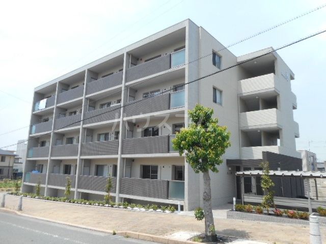 袋井市愛野南のマンションの建物外観