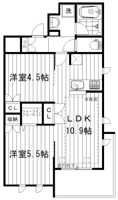 エスポワールＮＨの間取り