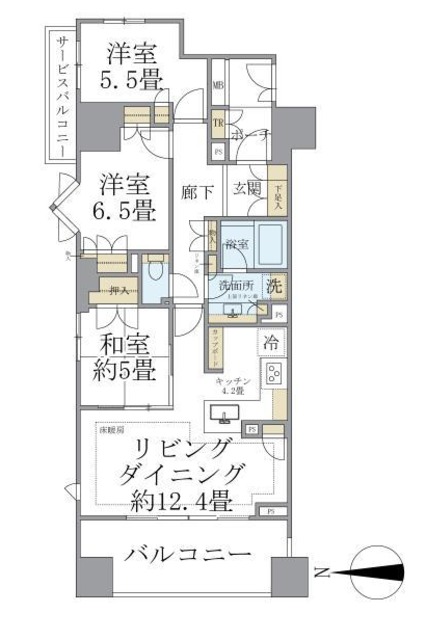 ブリリア大山町の間取り