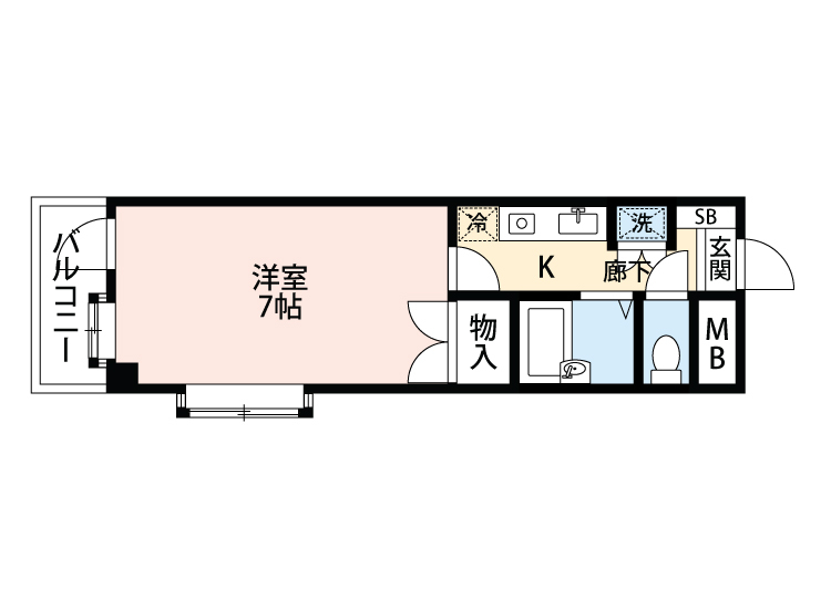 那珂川市道善のマンションの間取り