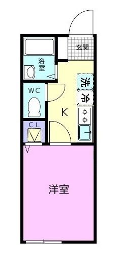 和歌山市本脇のアパートの間取り