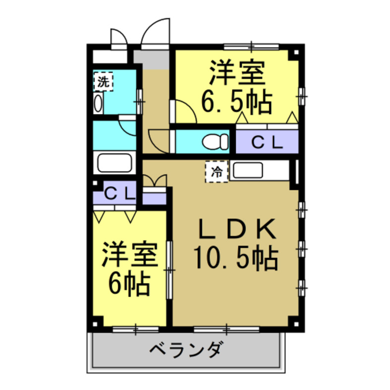 セジュール砂川の間取り