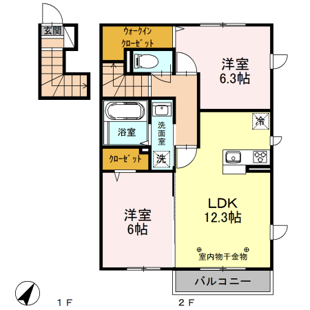 ルミニョンセパルCの間取り