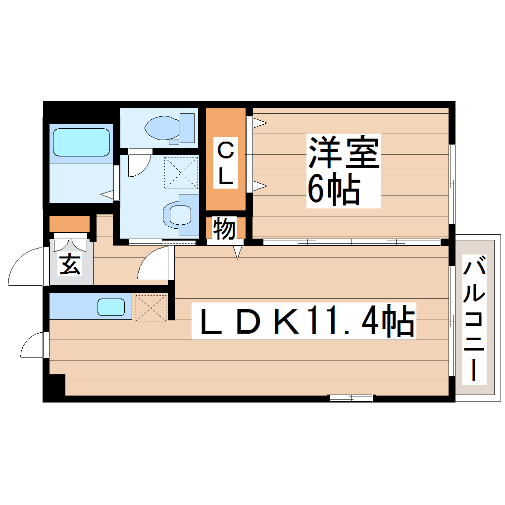 フェリーチェ西勝山の間取り