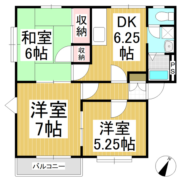 フレグランス上野が丘の間取り