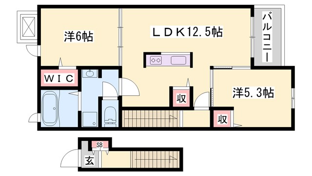 テイルウィンドの間取り