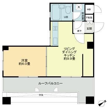 那覇市泉崎のマンションの間取り