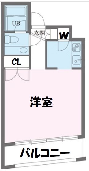 新宿区西新宿のマンションの間取り