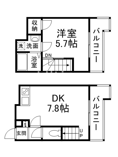 仮）御陵中筋町共同住宅の間取り