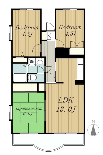 町田市本町田のマンションの間取り