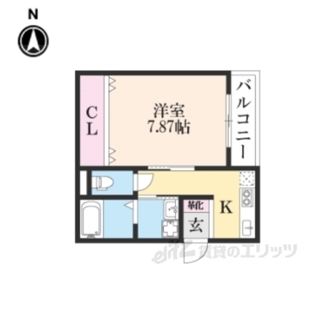 シエルグランデ町楠葉の間取り