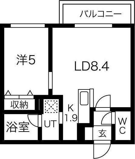 グラシアス円山の間取り